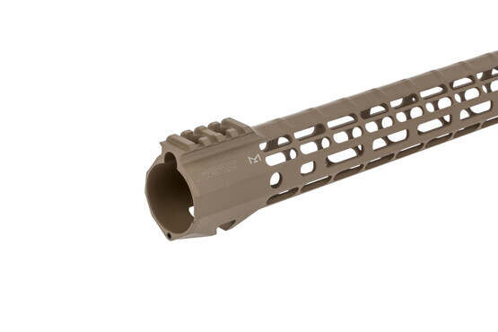 The Aero Precision FDE S-ONE AR-10 handguard is machined from 6061-T6 aluminum